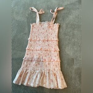 Katie J NYC Pink Floral Smocked Dress